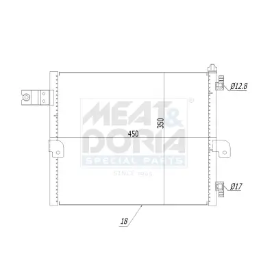 Kondensator, Klimaanlage MEAT & DORIA 991094