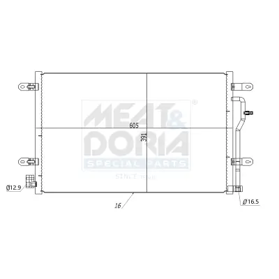 Kondensator, Klimaanlage MEAT & DORIA 991095