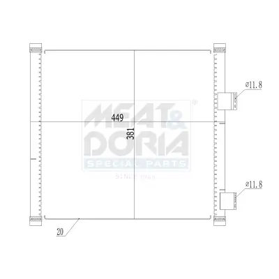 Kondensator, Klimaanlage MEAT & DORIA 991098