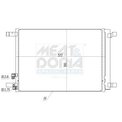Kondensator, Klimaanlage MEAT & DORIA 991100