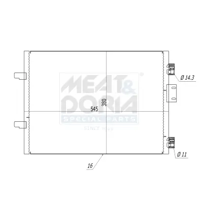 Kondensator, Klimaanlage MEAT & DORIA 991120