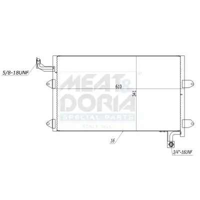 Kondensator, Klimaanlage MEAT & DORIA 991145