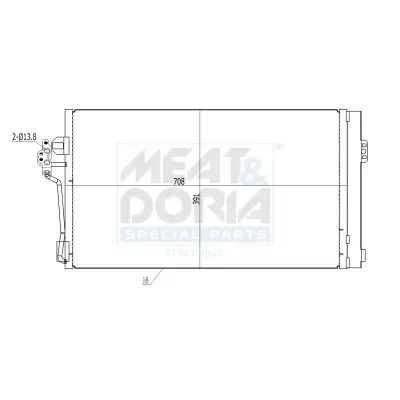 Kondensator, Klimaanlage MEAT & DORIA 991146
