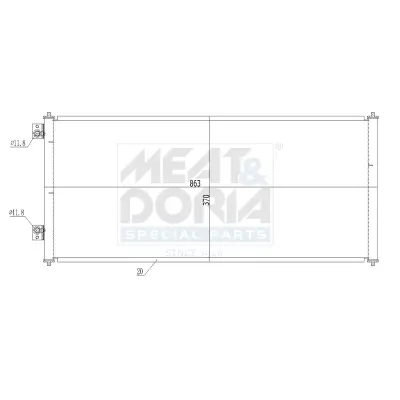 Kondensator, Klimaanlage MEAT & DORIA 991150