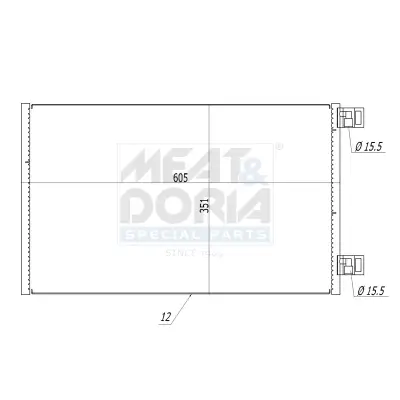 Kondensator, Klimaanlage MEAT & DORIA 991154