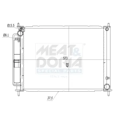 Kondensator, Klimaanlage MEAT & DORIA 991155