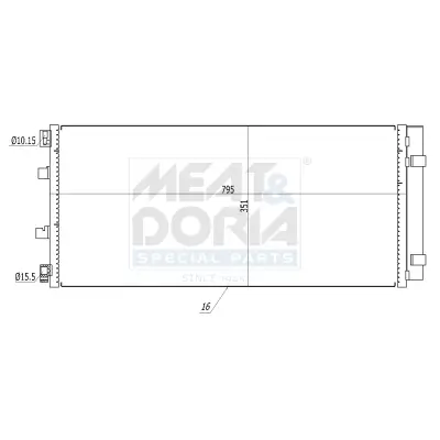 Kondensator, Klimaanlage MEAT & DORIA 991162