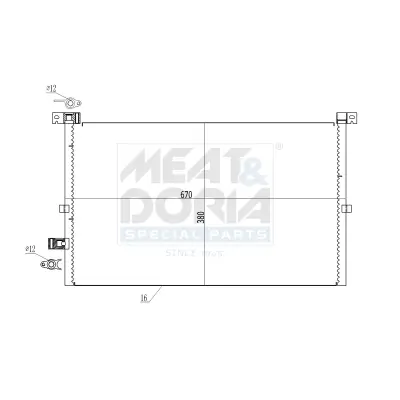 Kondensator, Klimaanlage MEAT & DORIA 991168