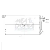 Kondensator, Klimaanlage MEAT & DORIA 991182