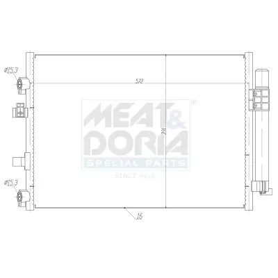 Kondensator, Klimaanlage MEAT & DORIA 991183