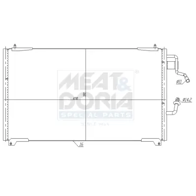 Kondensator, Klimaanlage MEAT & DORIA 991213