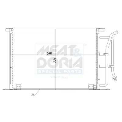 Kondensator, Klimaanlage MEAT & DORIA 991215 Bild Kondensator, Klimaanlage MEAT & DORIA 991215
