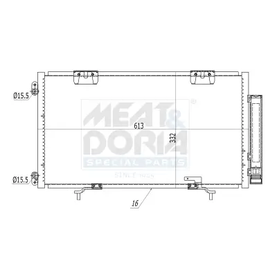 Kondensator, Klimaanlage MEAT & DORIA 991218