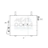 Kondensator, Klimaanlage MEAT & DORIA 991220