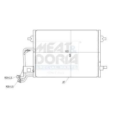 Kondensator, Klimaanlage MEAT & DORIA 991222