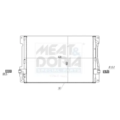 Kondensator, Klimaanlage MEAT & DORIA 991224