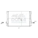 Kondensator, Klimaanlage MEAT & DORIA 991224