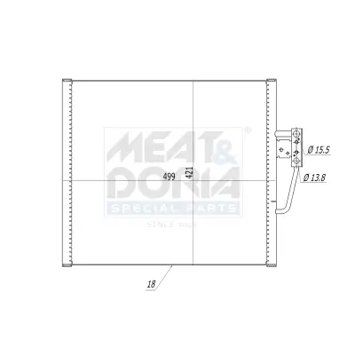 Kondensator, Klimaanlage MEAT & DORIA 991240