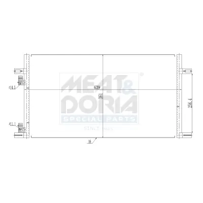 Kondensator, Klimaanlage MEAT & DORIA 991244