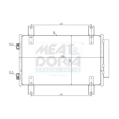 Kondensator, Klimaanlage MEAT & DORIA 991249