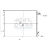Kondensator, Klimaanlage MEAT & DORIA 991264