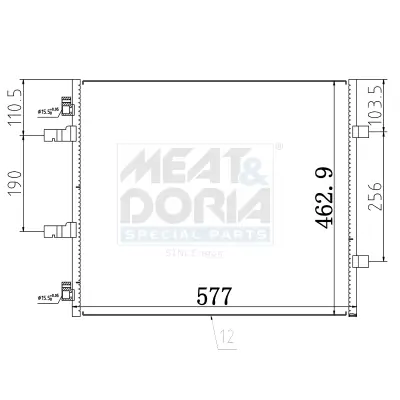 Kondensator, Klimaanlage MEAT & DORIA 991266