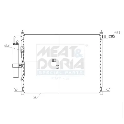 Kondensator, Klimaanlage MEAT & DORIA 991270 Bild Kondensator, Klimaanlage MEAT & DORIA 991270