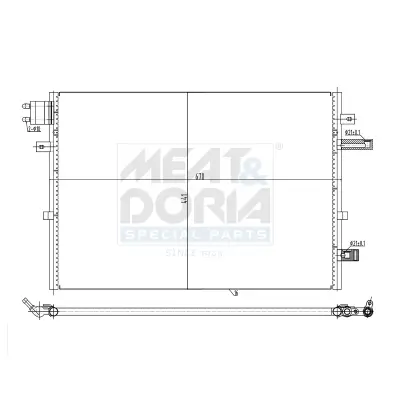 Kondensator, Klimaanlage MEAT & DORIA 991286