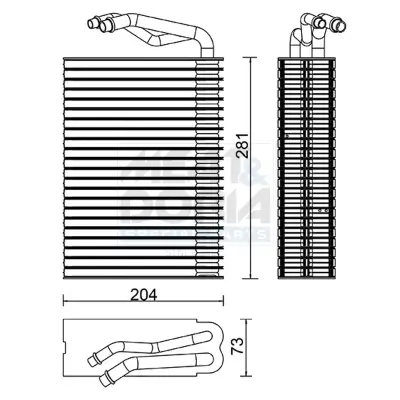 Verdampfer, Klimaanlage MEAT & DORIA 997143 Bild Verdampfer, Klimaanlage MEAT & DORIA 997143