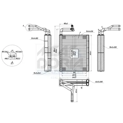 Verdampfer, Klimaanlage MEAT & DORIA 997148 Bild Verdampfer, Klimaanlage MEAT & DORIA 997148