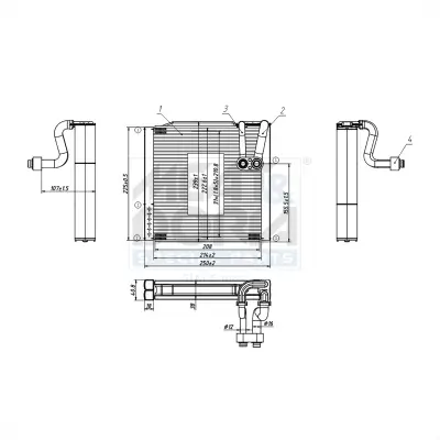 Verdampfer, Klimaanlage MEAT & DORIA 997150