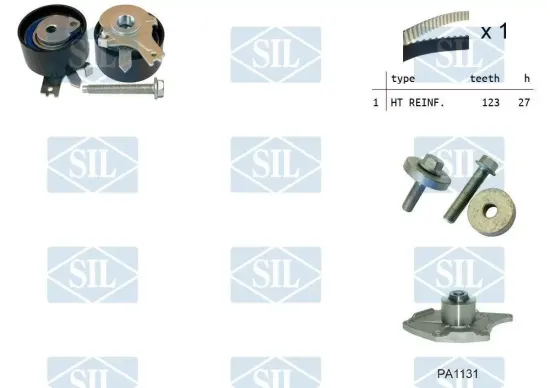Wasserpumpe + Zahnriemensatz Saleri SIL K3PA1131 Bild Wasserpumpe + Zahnriemensatz Saleri SIL K3PA1131