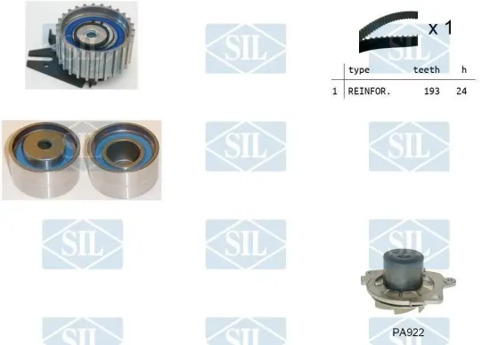 Wasserpumpe + Zahnriemensatz Saleri SIL K4PA922 Bild Wasserpumpe + Zahnriemensatz Saleri SIL K4PA922