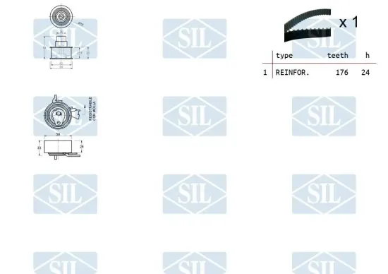 Zahnriemensatz Saleri SIL TK1089 Bild Zahnriemensatz Saleri SIL TK1089