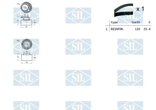 Zahnriemensatz Saleri SIL TK1352 Bild Zahnriemensatz Saleri SIL TK1352