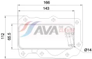 Ölkühler, Motoröl AVA QUALITY COOLING AU3367