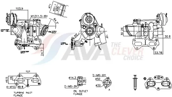 Wärmetauscher, Innenraumheizung AVA QUALITY COOLING FTA6313 Bild Wärmetauscher, Innenraumheizung AVA QUALITY COOLING FTA6313