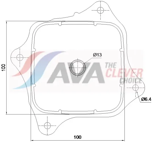 Ölkühler, Motoröl AVA QUALITY COOLING HD3343 Bild Ölkühler, Motoröl AVA QUALITY COOLING HD3343