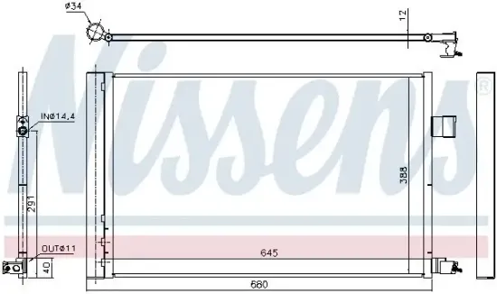 Kondensator, Klimaanlage AVA Clever Choice JE5090D Bild Kondensator, Klimaanlage AVA Clever Choice JE5090D