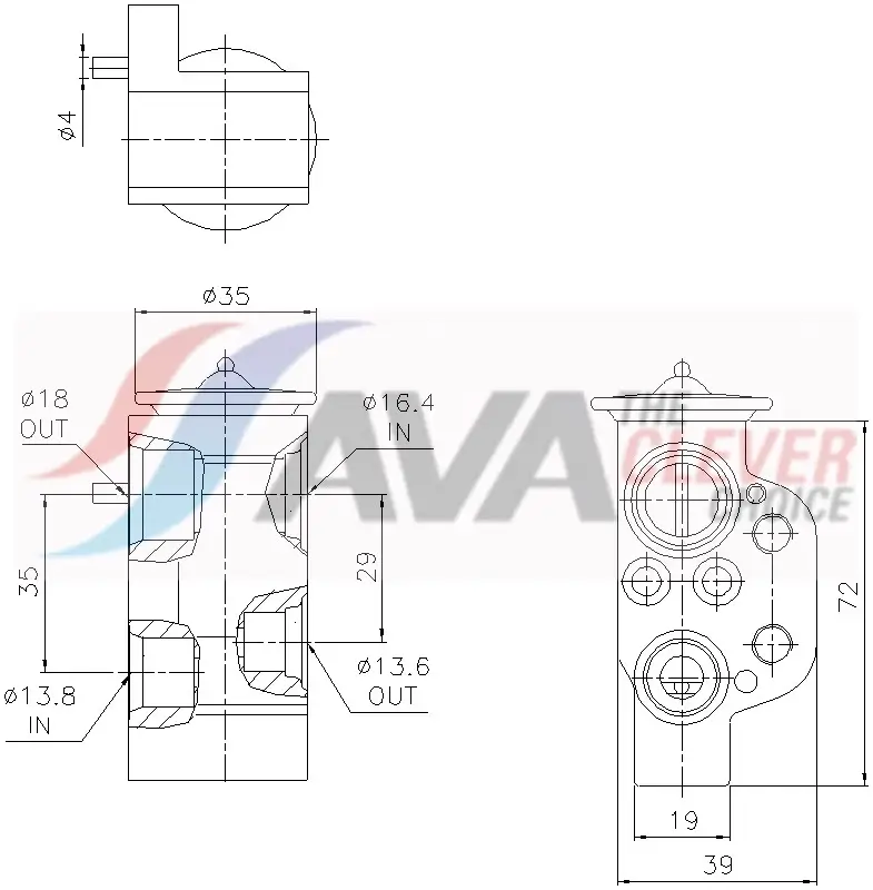 Expansionsventil, Klimaanlage AVA QUALITY COOLING MS1799