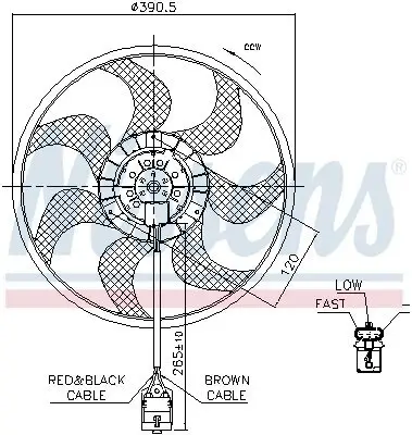 Lüfter, Motorkühlung 12 V AVA QUALITY COOLING OL7524 Bild Lüfter, Motorkühlung 12 V AVA QUALITY COOLING OL7524