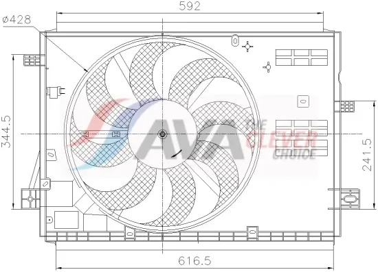 Lüfter, Motorkühlung 12 V AVA Clever Choice PE7441 Bild Lüfter, Motorkühlung 12 V AVA Clever Choice PE7441