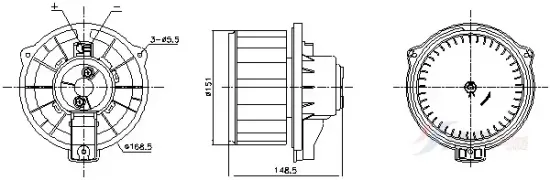 Innenraumgebläse 12 V AVA Clever Choice TO8802 Bild Innenraumgebläse 12 V AVA Clever Choice TO8802