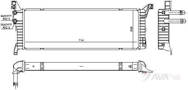Kühler, Motorkühlung AVA Clever Choice VN2454