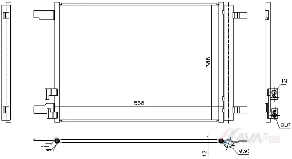 Kondensator, Klimaanlage AVA Clever Choice VN5449D