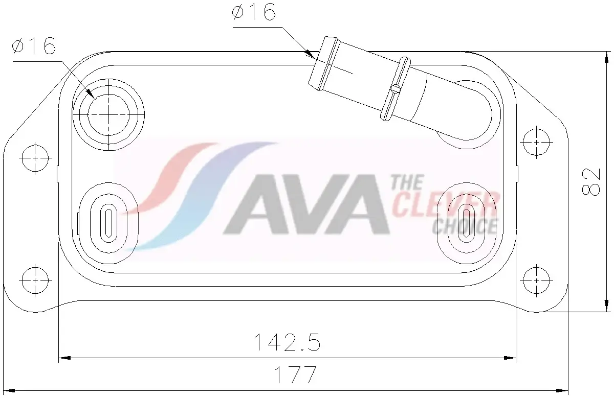 Ölkühler, Motoröl AVA QUALITY COOLING VO3312