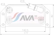 Ölkühler, Motoröl AVA QUALITY COOLING VO3312