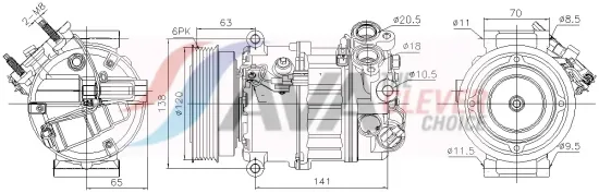 Kühler, Motorkühlung AVA QUALITY COOLING VNA2114 Bild Kühler, Motorkühlung AVA QUALITY COOLING VNA2114