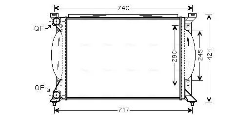 Kühler, Motorkühlung AVA QUALITY COOLING AI2195