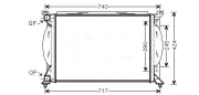 Kühler, Motorkühlung AVA QUALITY COOLING AI2195